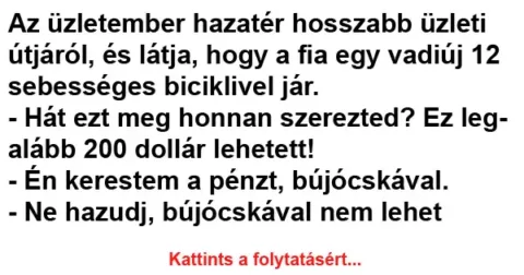 Vicc: Az üzletember hazatér hosszabb üzleti útjáról ... kattints a