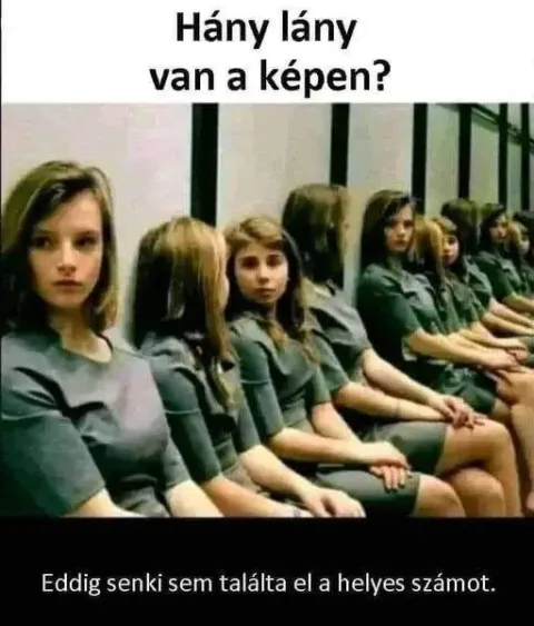 Hány lány van a képen? Eddig senki sem találta el a helyes számot.