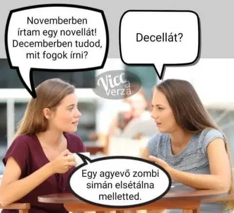 Novemberben írtam egy novellát...