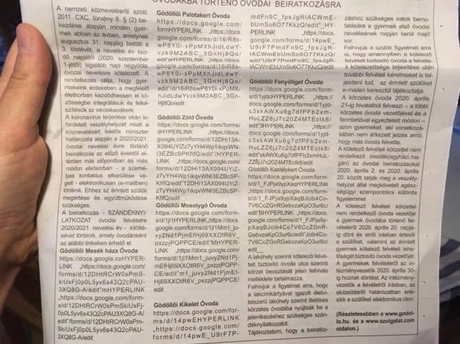 URL-k onlino publikációban
