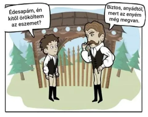 Édesapám, én kitől örököltem az eszemet?