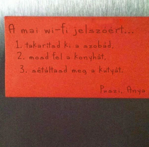 Vicerális üzenet az ajtón
