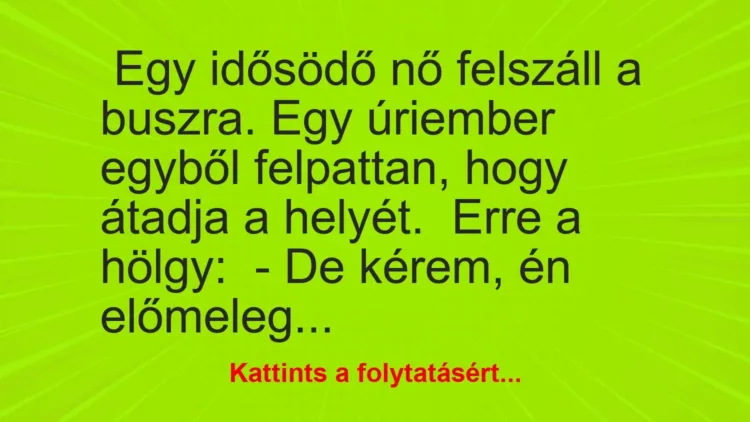 Vicc:
A megértő sofőr
… Vicc:
A megértő sofőr
…