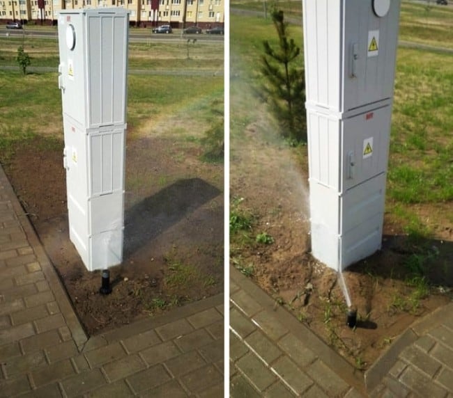 �-ntözőrendszer parkban