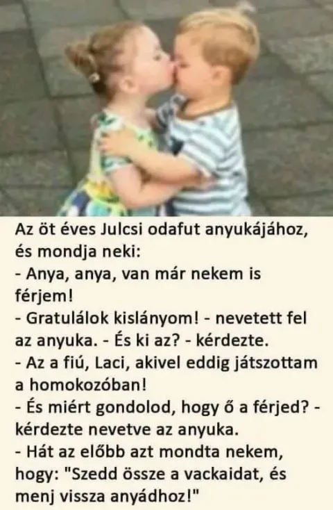 A little girl says she has a husband...