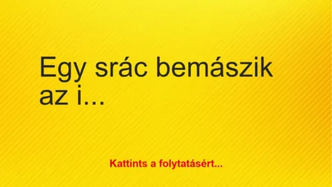 Vicc: Egy srác bemászik az idős néni kertjébe Vicc: Egy srác bemászik az idős néni kertjébe
