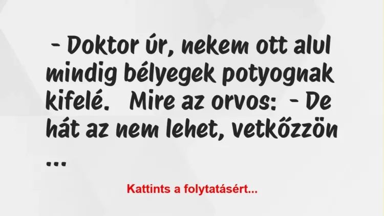 Vicc:
Szőke nő a nőgyógyásznál
… Vicc:
Szőke nő a nőgyógyásznál
…