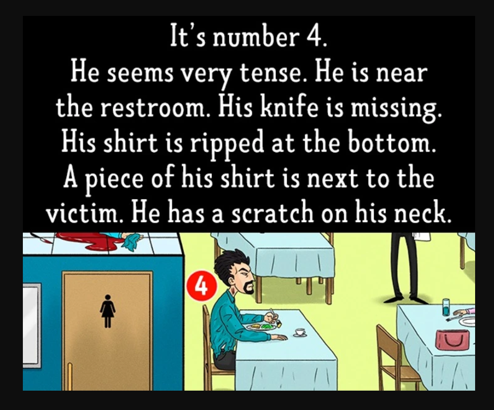 gyilkos_megoldás | Marie Claire Eszesebb vagy, mint egy detektív, ha rájössz, ki volt a gyilkos