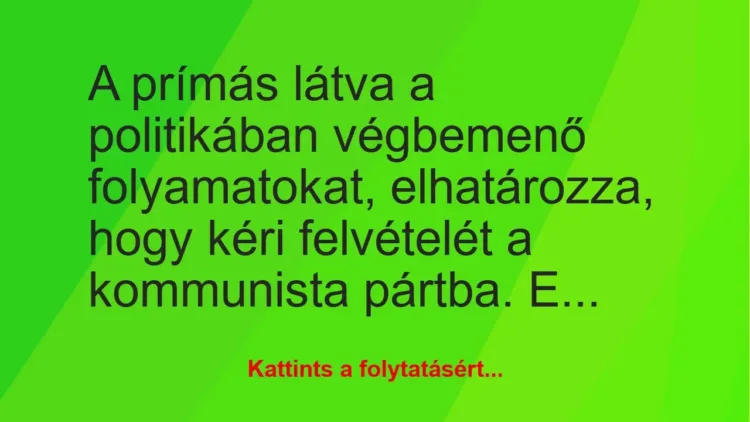 Vicc: A prímás látva a politikában végbemenő folyamatokat, elhatározza, hogy… Vicc: A prímás látva a politikában végbemenő folyamatokat, elhatározza, hogy…