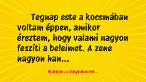 Vicc: Tegnap este a kocsmában voltam éppen Vicc: Tegnap este a kocsmában voltam éppen