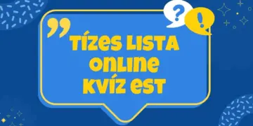 Tízes Lista Online Kvíz Est #6 (2024 május) – videó