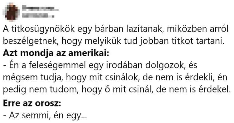 Vicc: A titkosügynökök egy bárban lazítanak Vicc: A titkosügynökök egy bárban lazítanak