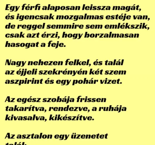Vicc: Egy férfi alaposan leissza magát Vicc: Egy férfi alaposan leissza magát