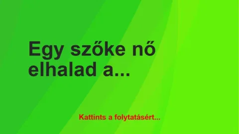 Vicc: Egy szőke nő elhalad autójával egy búzatábla mellett!