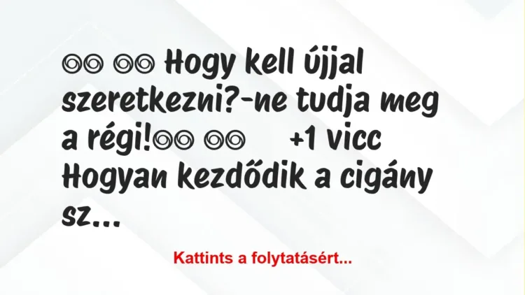Vicc:
Hogy kell újjal szeretkezni?-ne tudja meg a… Vicc:
Hogy kell újjal szeretkezni?-ne tudja meg a…