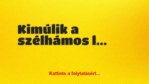 Vicc: Kimúlik a szélhámos lova