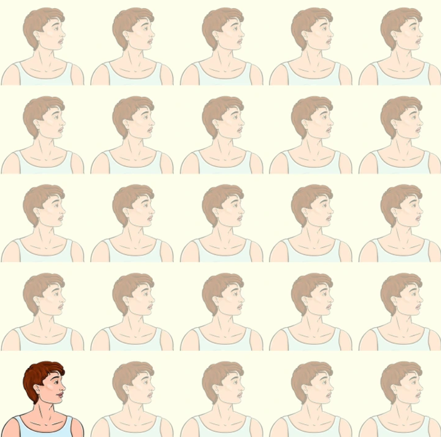 A legtöbb ember képtelen megmondani, melyik női arc a hibás