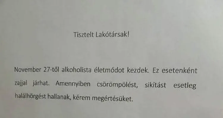 14 humoros panelházi kiírás, amit nem tudunk komolyan venni... 14 panelházban található humoros kiírás, amivel biztosan mosolyt csalunk arcodra