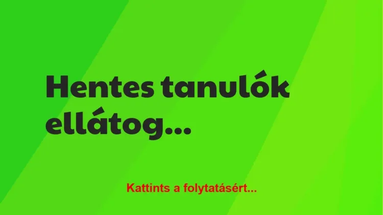 Vicc: Hentes tanulók ellátogatnak egy húsüzembe Vicc: Hentes tanulók ellátogatnak egy húsüzembe