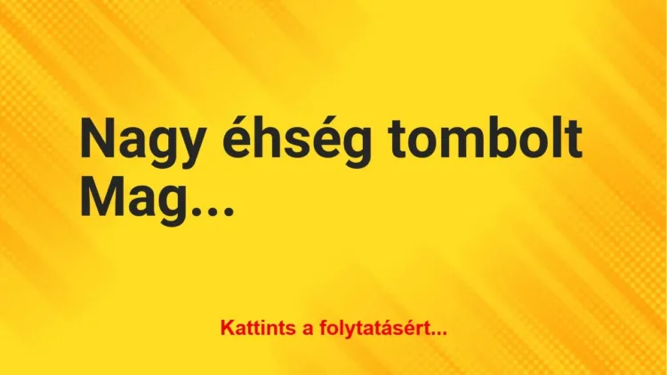 Vicc: Nagy éhség tombolt Magyarországon a Rákosi korszak alatt Vicc: Nagy éhség tombolt Magyarországon a Rákosi korszak alatt