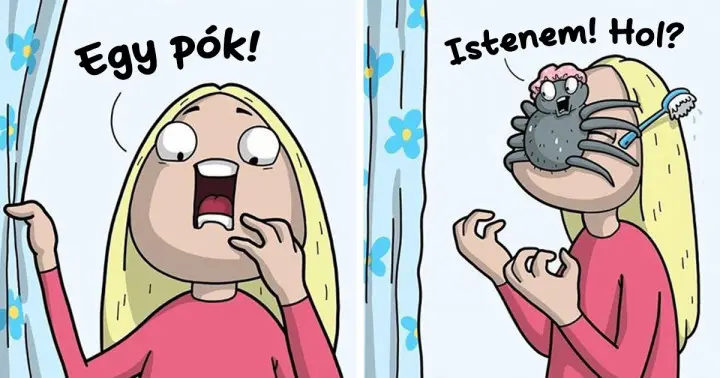 17 képregény egy orosz művésznőtől, aki tudja, hogyan nevettethet meg...... 17 kacagtató képregény egy orosz művész tollából…