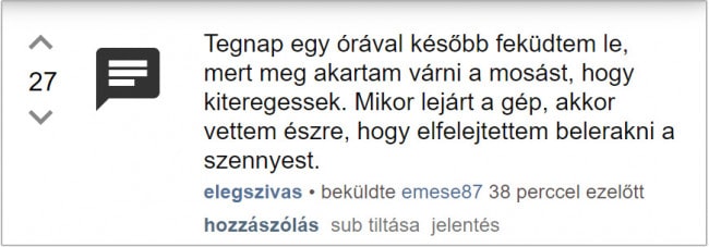 nyitva hagyott mosógép