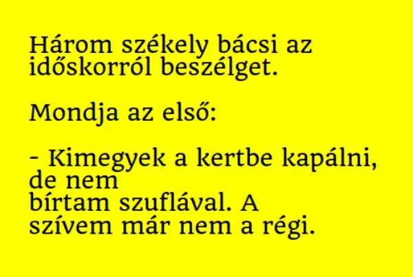 Vicc: Három székely bácsi arról beszélget, mikor jöttek rá, hogy... Vicc: Három székely bácsi arról beszélget, mikor jöttek rá, hogy…