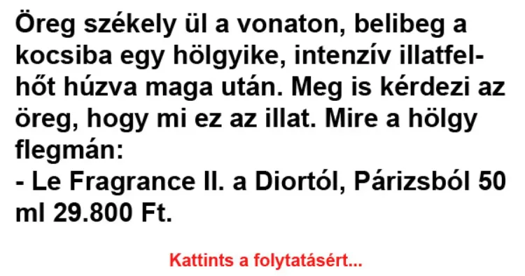 Vicc: Öreg székely Vicc: Öreg székely