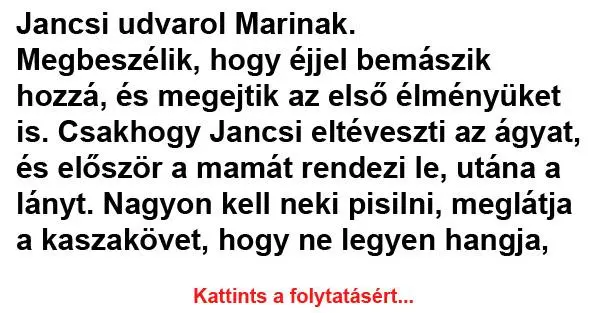 Jancsi udvarol Marinak Jancsi udvarol Marinak