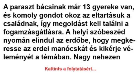 Vicc: A paraszt bácsinak már 13 gyereke van Vicc: A paraszt bácsinak már 13 gyereke van