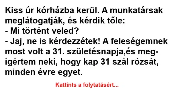 Vicc: Kiss úr kórházba kerül Vicc: Kiss úr kórházba kerül