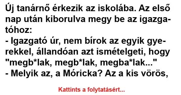 Vicc: Új tanárnő érkezik az iskolába Vicc: Új tanárnő érkezik az iskolába