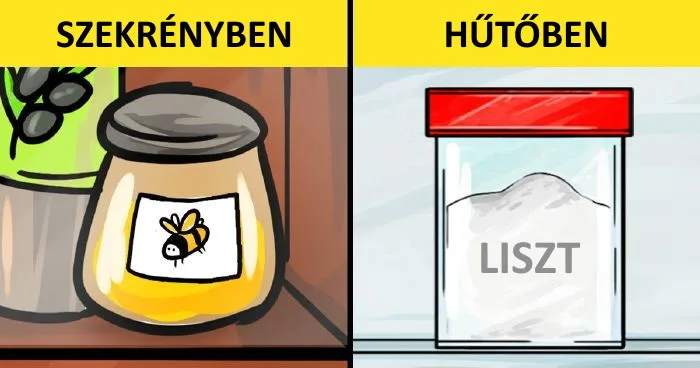 14 étel, amit gyakran helytelenül tárolunk A 14 leggyakrabban hibásan tárolt étel