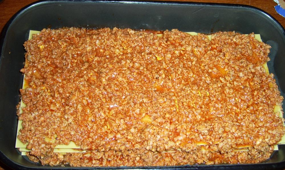 Lasagne sütés előtt