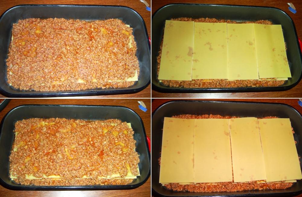 A lasagne rétegei a tapsiben