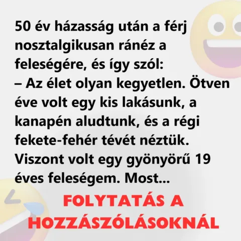 Humor a házasság és az utazás világából: 50+1 év után