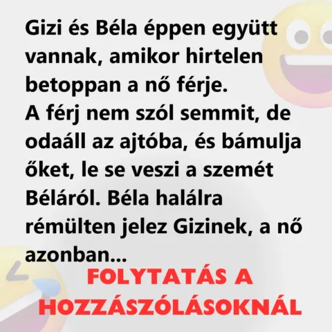 Vicc: Gizi és Béla éppen együtt vannak