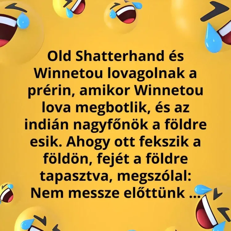Vicc: Winnetou nyomolvasó tudománya