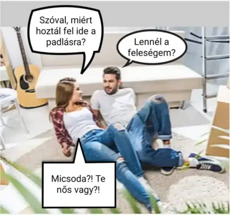 Vicc: Miért hoztál fel ide a padlásra?