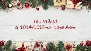 Közeledik a szünet! A téli szünet pontos időpontjai