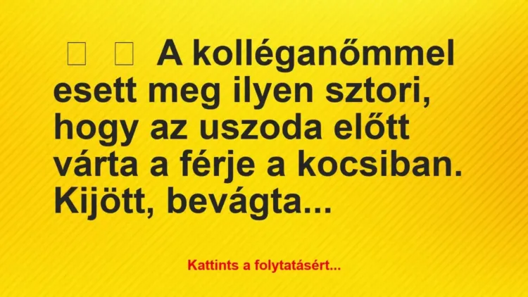 Vicc:
A kolléganőmmel esett meg ilyen sztori, hogy az uszoda… Vicc:
A kolléganőmmel esett meg ilyen sztori, hogy az uszoda…