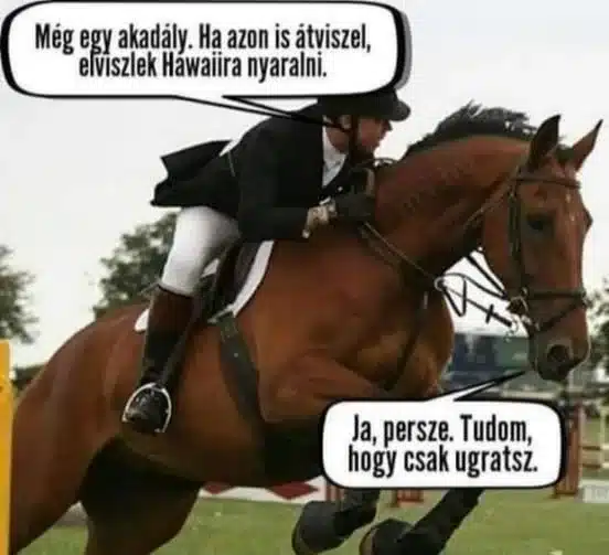 Vicc: Még egy akadály