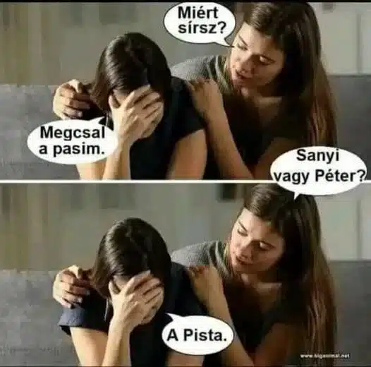 Vicc: Miért sírsz?