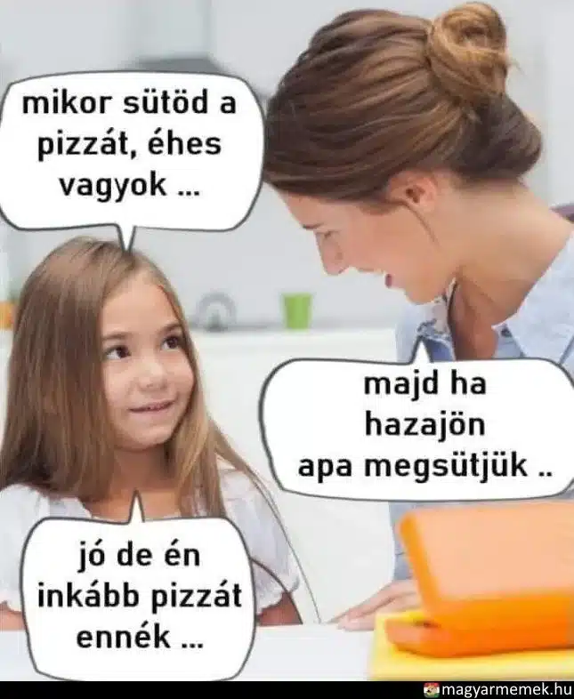 Vicc: Mikor sütöd a pizzát