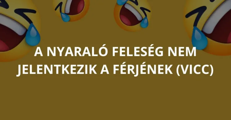 Vicc: A nyaraló feleség nem jelentkezik a férjének Vicc: A nyaraló feleség nem jelentkezik a férjének