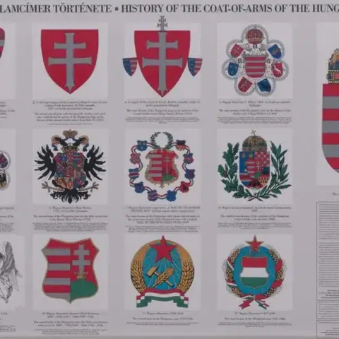 A magyar államcímer története
History of coat of arms of the Hungarian State