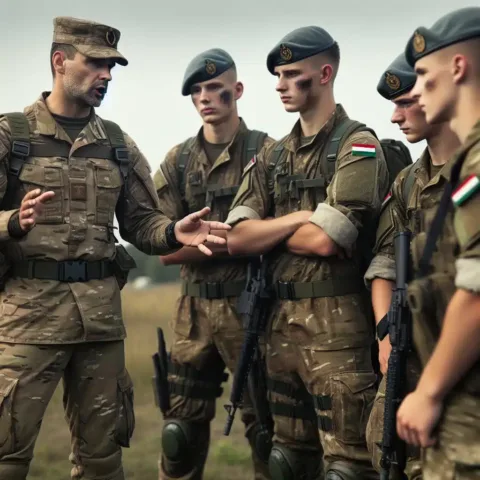 Vicc: A honvédségnél az őrmester tanít a honvédoknak a…
