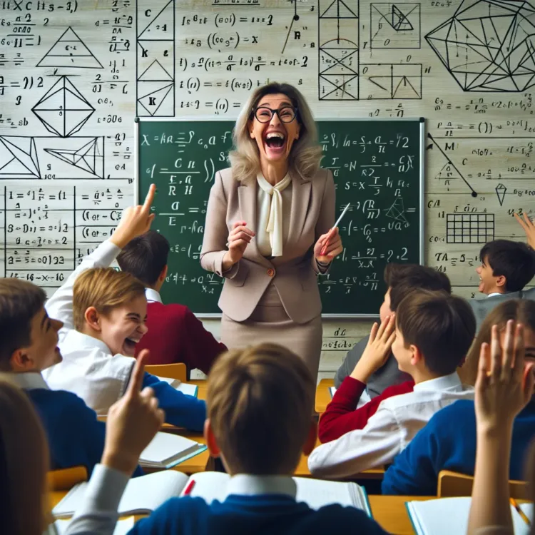 Vicc: Egy matematikatanár meg akarja tréfálni osztályát, így feltesz egy... Vicc: Egy matematikatanár meg akarja tréfálni osztályát, így feltesz egy…