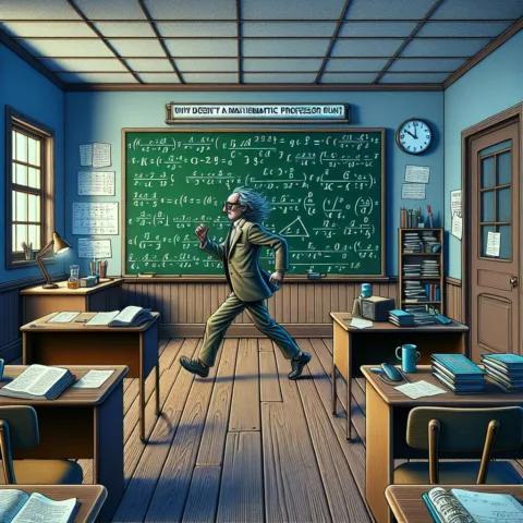 Vicc: Miért nem fut a matematika professzor?…