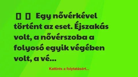 Vicces történet: 
	    	    


Egy nővérkével történt az eset….